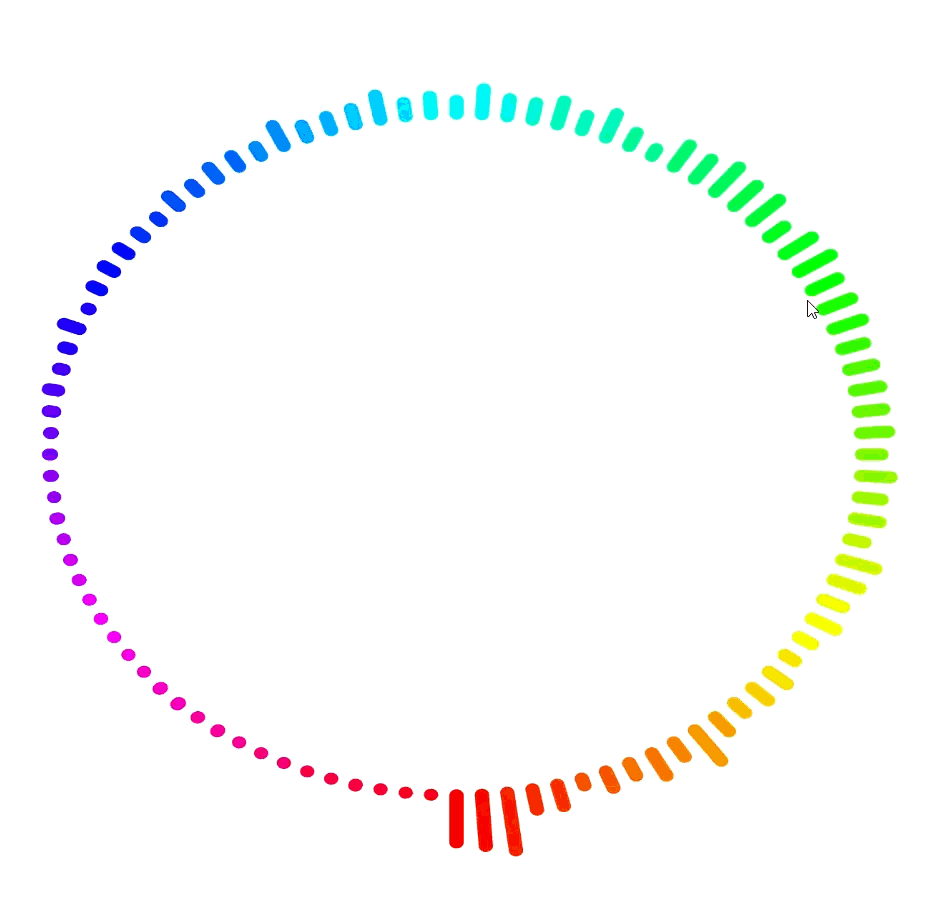 I tried out the code for sound visualization.