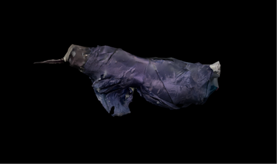 3D scanned umbrella, the scan is suprisingly detailed, and not much was lost