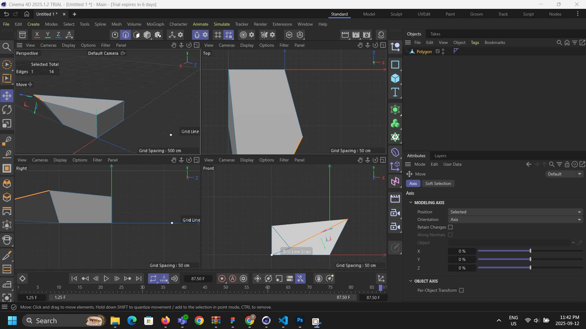 Practice modifing the box by moving dots and lines